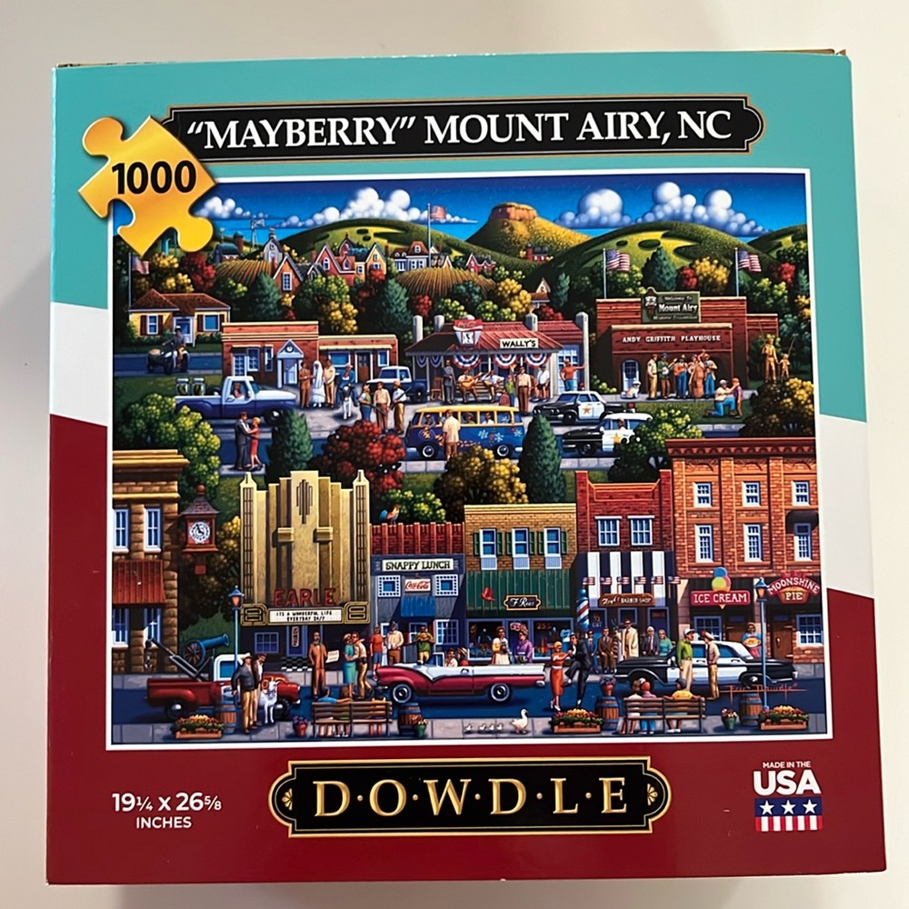 COPY - 1000 piece Dowdle puzzle. Poster included!